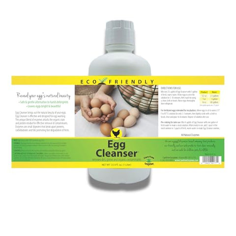 CareFree Enzymes egg wash; dilution shown for economical, batch-friendly use.
