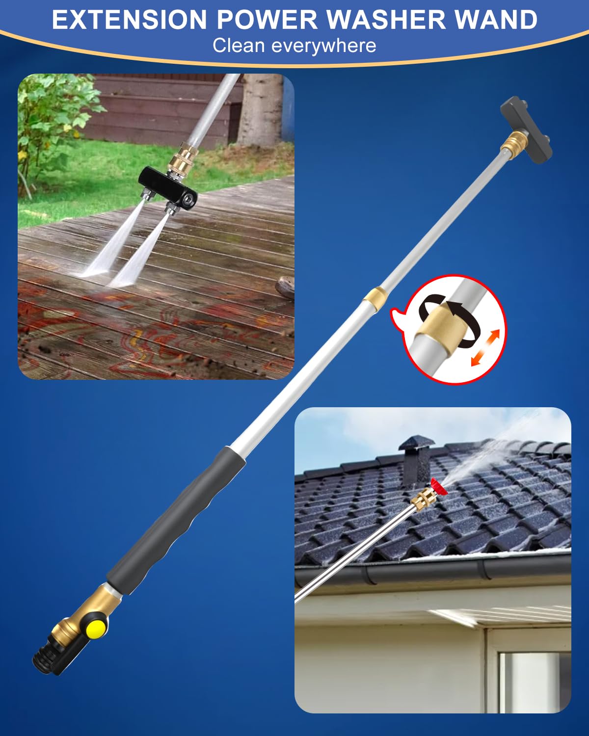 CARFKA Extendable length with locking nut for precise reach