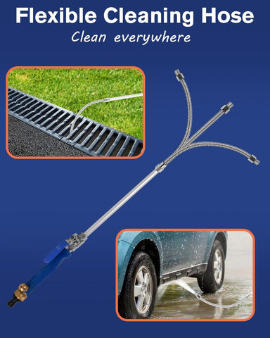CARFKA dual nozzles wide spray and jet option for different surfaces