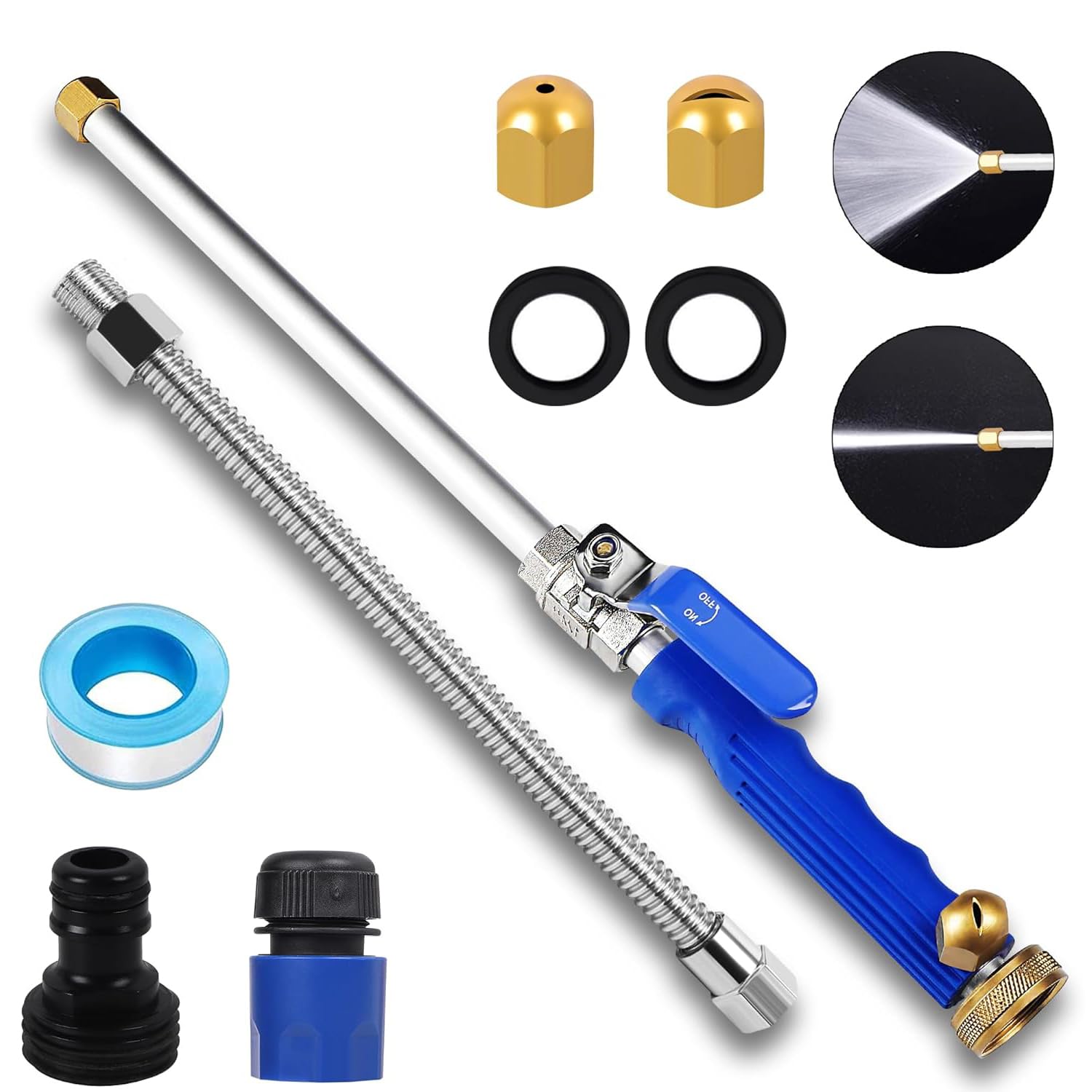 CARFKA high pressure wand for versatile outdoor cleaning with controlled spray