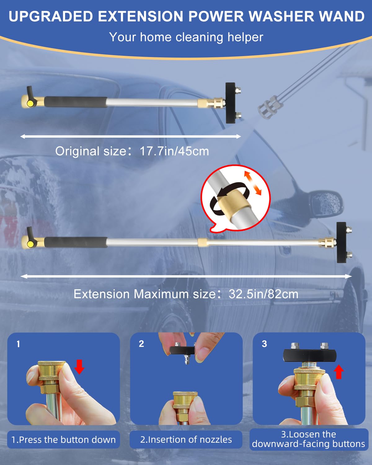 CARFKA Jet Nozzle 6-nozzle system for versatile cleaning modes