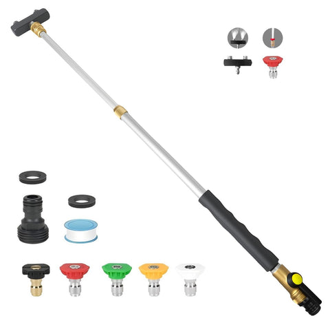 CARFKA Jet Nozzle extendable wand showing adjustable length for reach