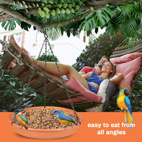 CARGEN bird water bowl outdoor setup shows easy filling and cleaning