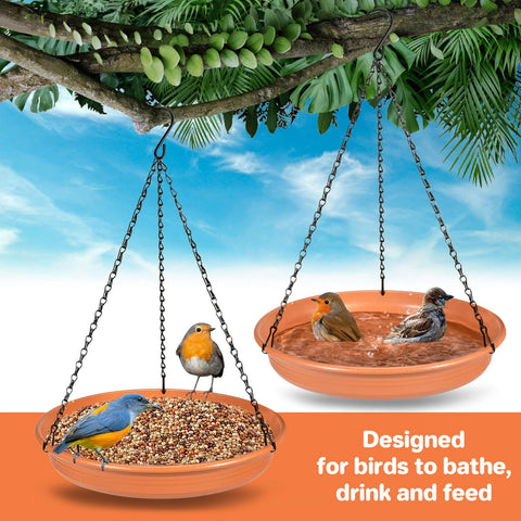 CARGEN outdoor garden bird bath setup ready for backyard birds