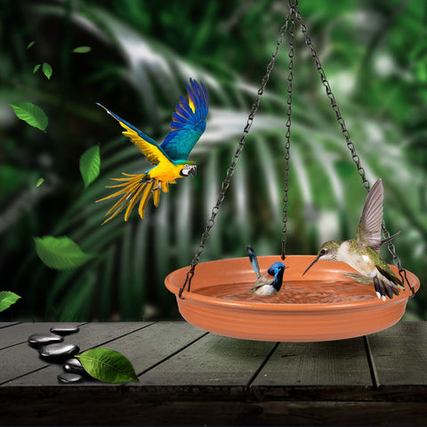 CARGEN patio garden bird water feeder enhances yard decoration