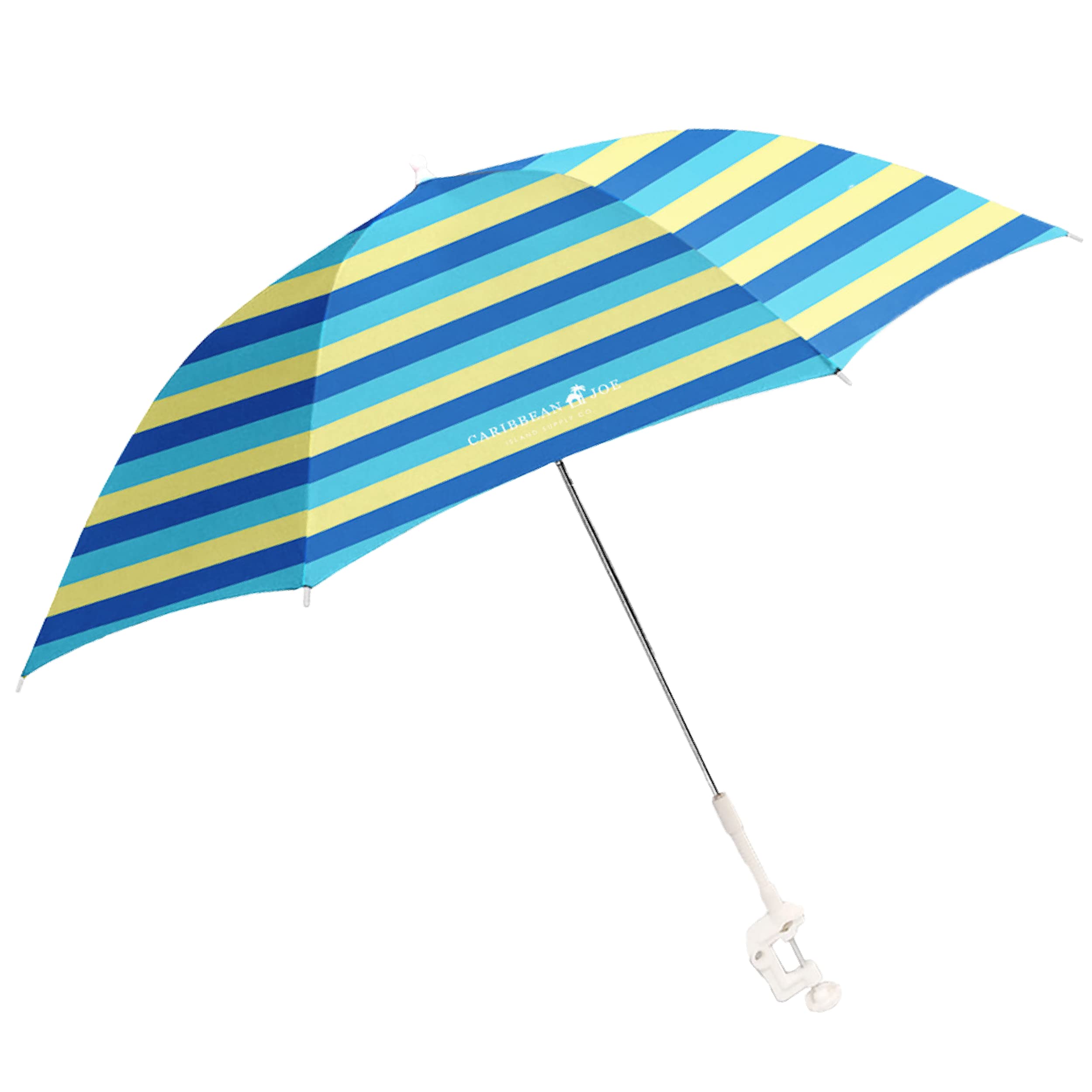 Caribbean Joe umbrella for beach chair adjustable shade angle for comfort in sun
