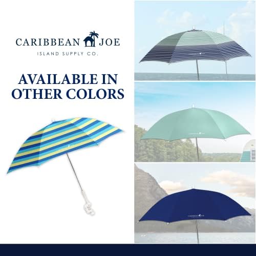 Caribbean Joe easy-setup umbrella delivers quick shade on the shore