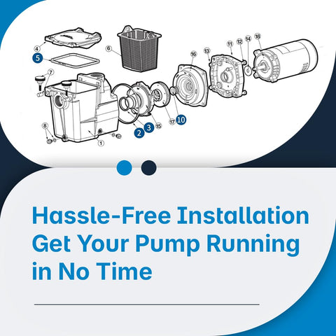 Carjo durable pool pump parts withstand wear, extending pump life and performance.