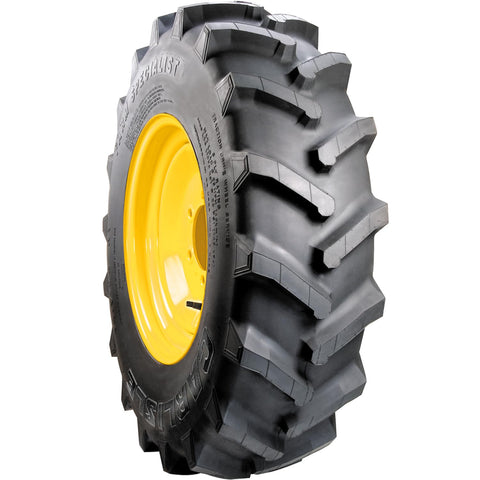 Carlisle Farm Specialist R-1 on compact tractor demonstrates stable field traction