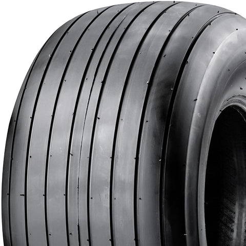 Carlisle Straight Rib Tire traction-contact image illustrating grip on dirt and grass