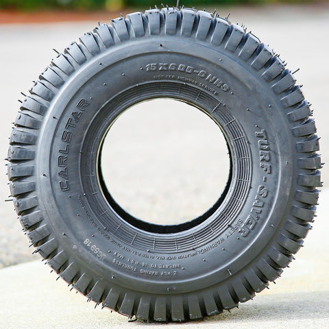 Carlisle Turf Saver tread detail highlights durable tread for steady mowing