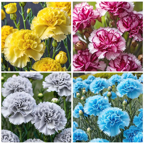 Carnation seeds with double-petaled flowers for elegant bouquets