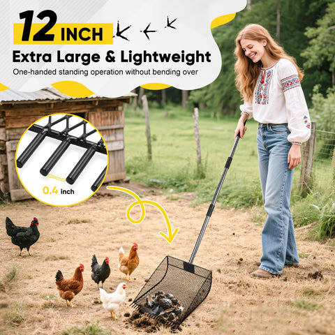 CAROD adjustable stainless steel handle from 24 to 68 inches for versatile heights