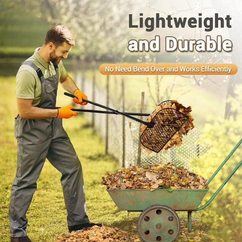 CAROD Lightweight metal rake offers durability with easy handling.