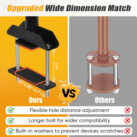 CAROD longer bolts enable secure fit across models.