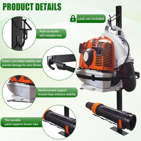 CAROD thickened steel blower rack base provides stable support