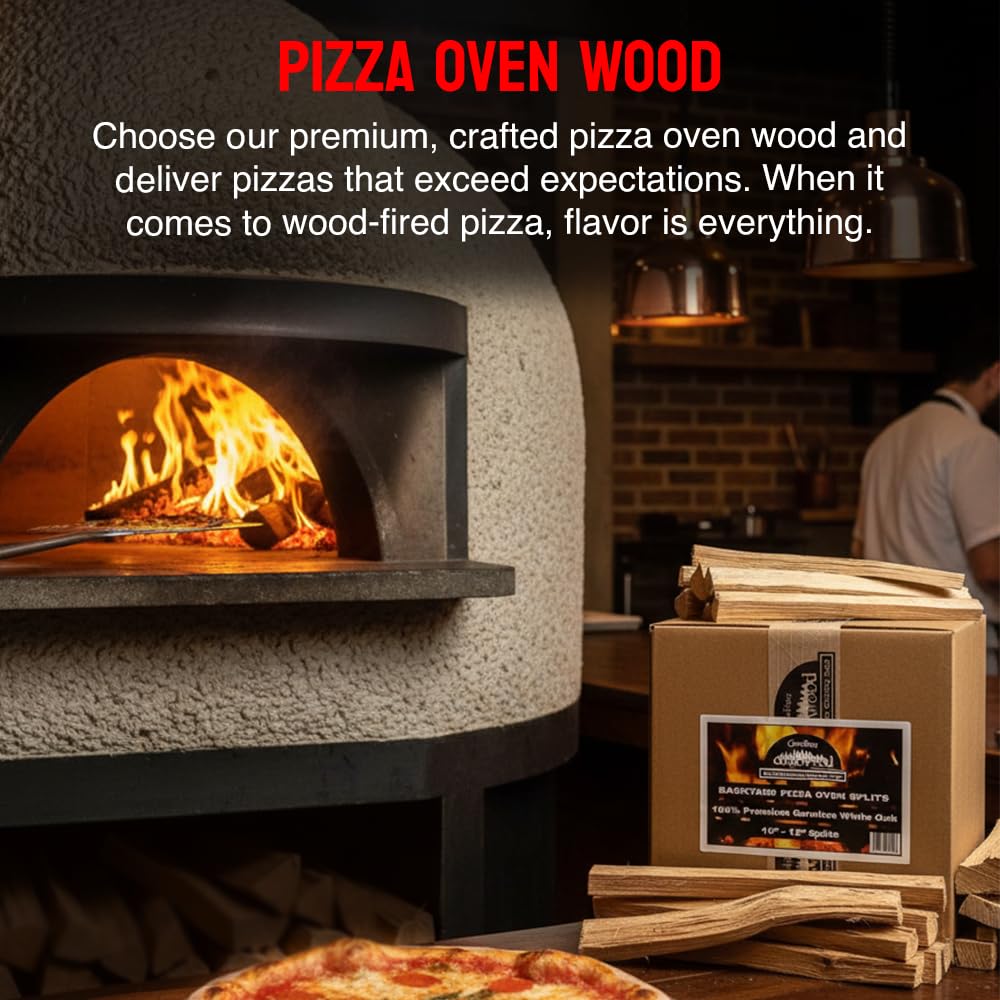 Carolina Cookwood 12-inch oak pieces with varied thickness for steady burn.