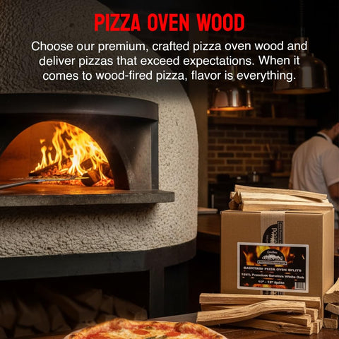 Carolina Cookwood 12-inch oak pieces with varied thickness for steady burn.