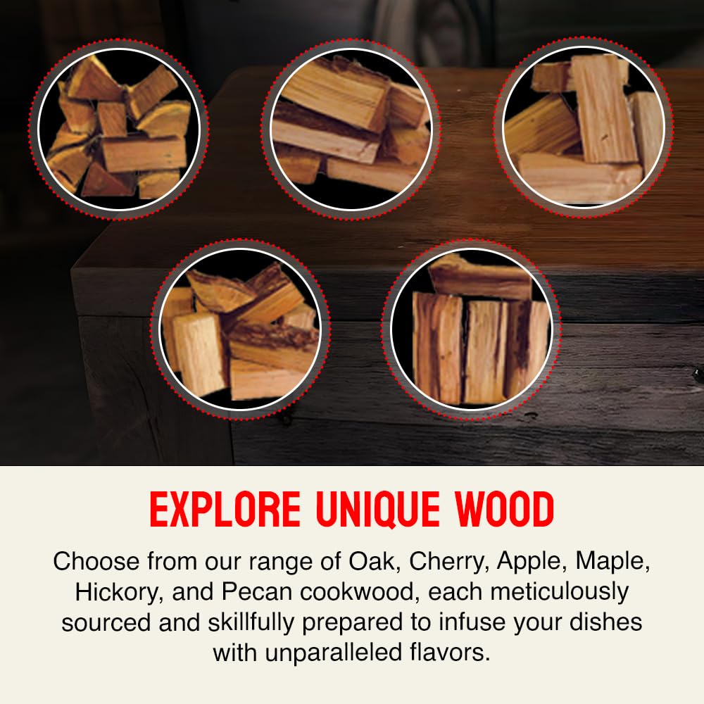 Carolina Cookwood splits ready for lighting in outdoor ovens.