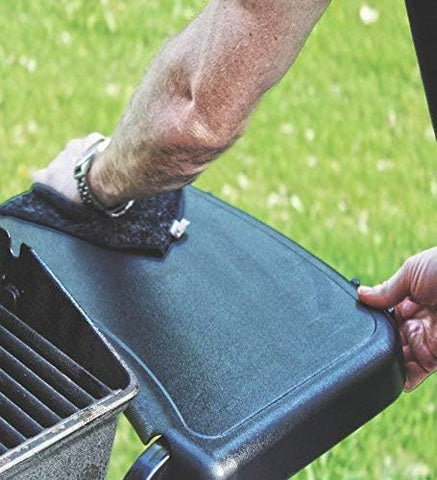Caron & Doucet cleaner works on grill plastics and other surfaces.