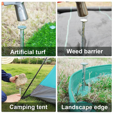 CAROYINO 25-piece stake pack offers durable, reusable stakes for outdoor projects.