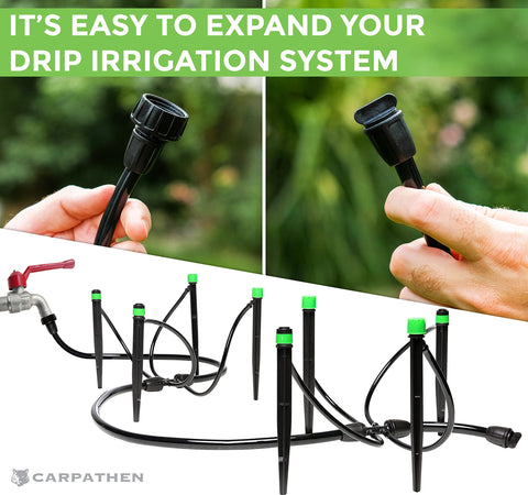 Carpathen 2-way 5-16 to 1-4 tubing coupler for branching drip lines.