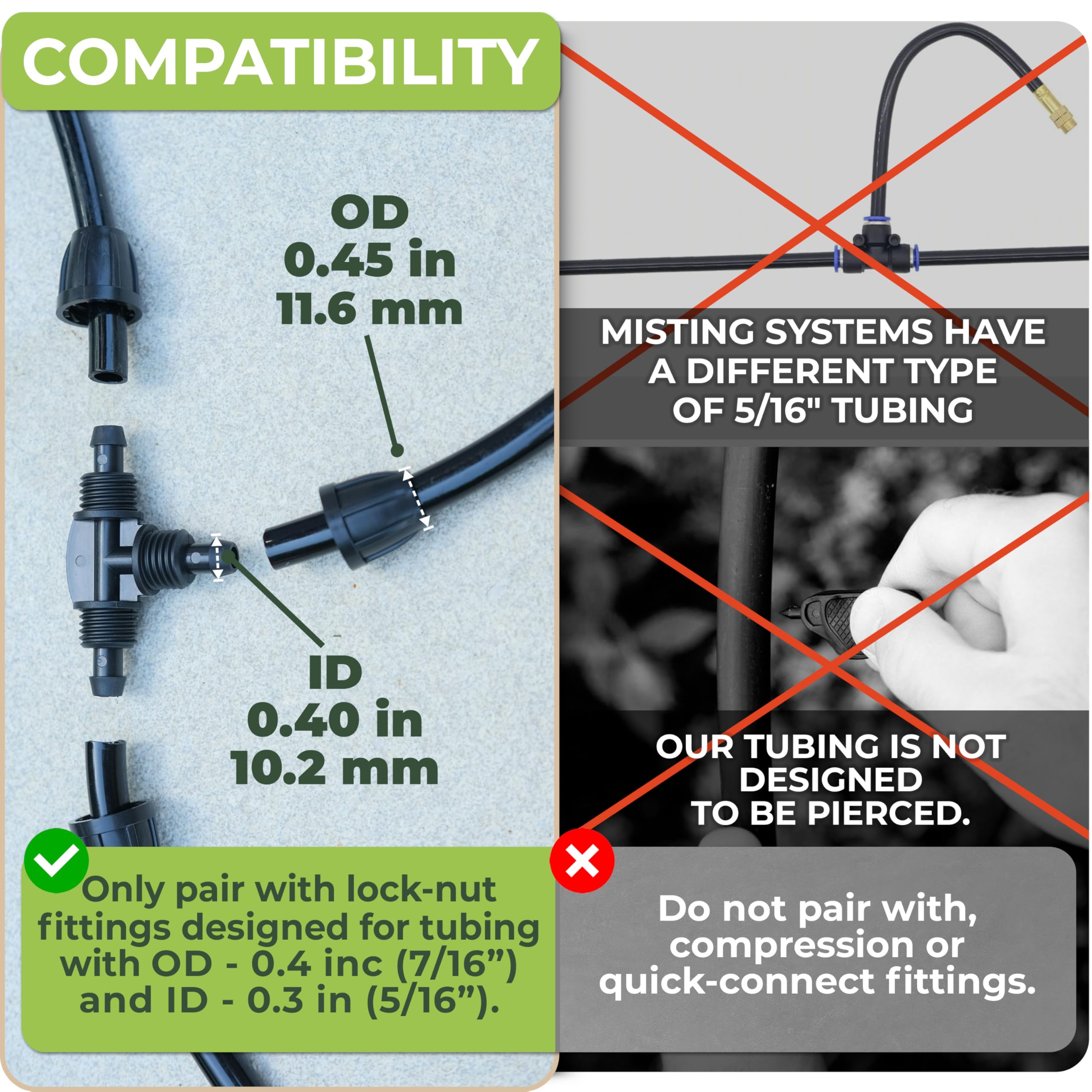CARPATHEN black PVC water line built for outdoor durability