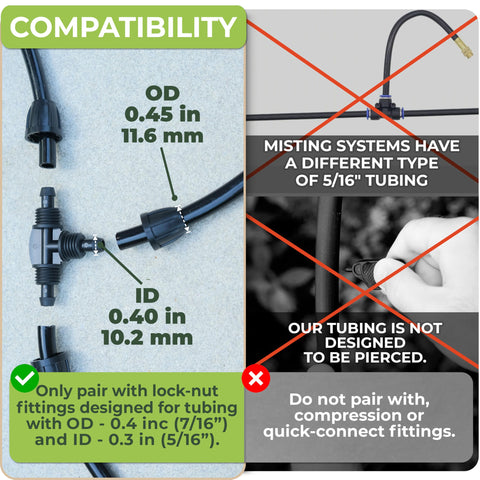 CARPATHEN black PVC water line built for outdoor durability