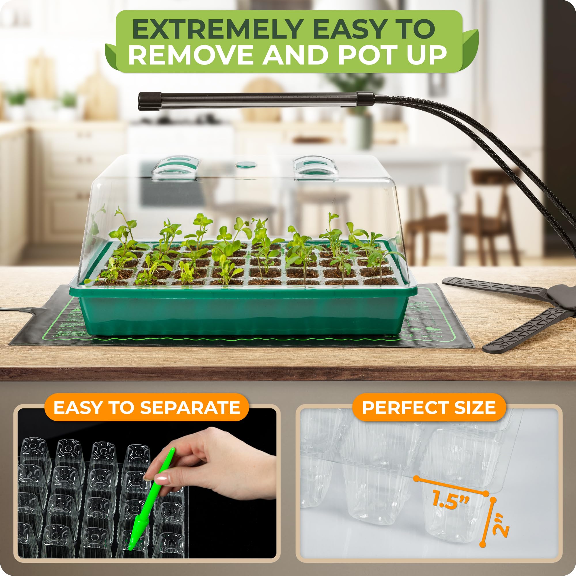 CARPATHEN bonus tools include plant tags dibber and scoop for labeling