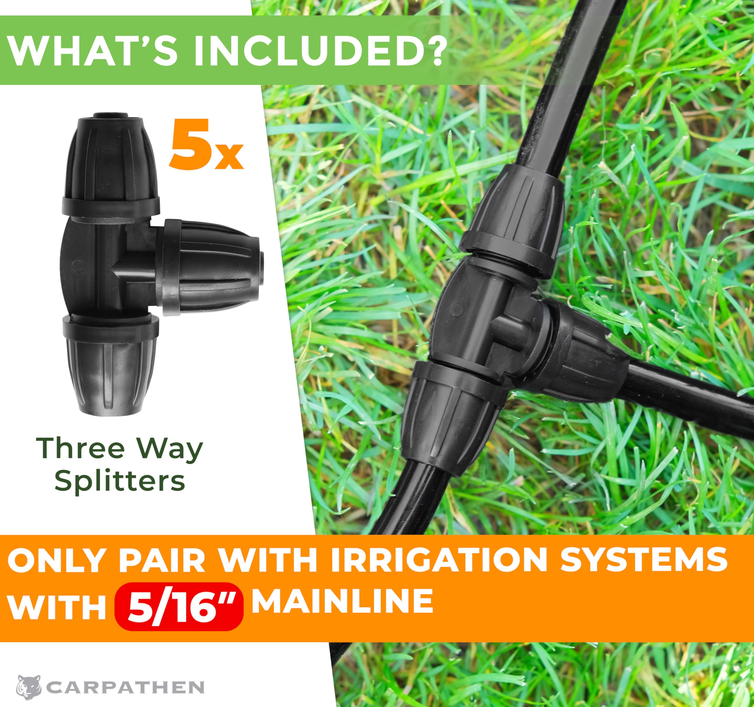 CARPATHEN drip irrigation tubing setup for precise watering
