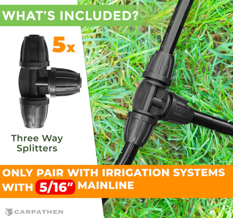 CARPATHEN drip irrigation tubing setup for precise watering