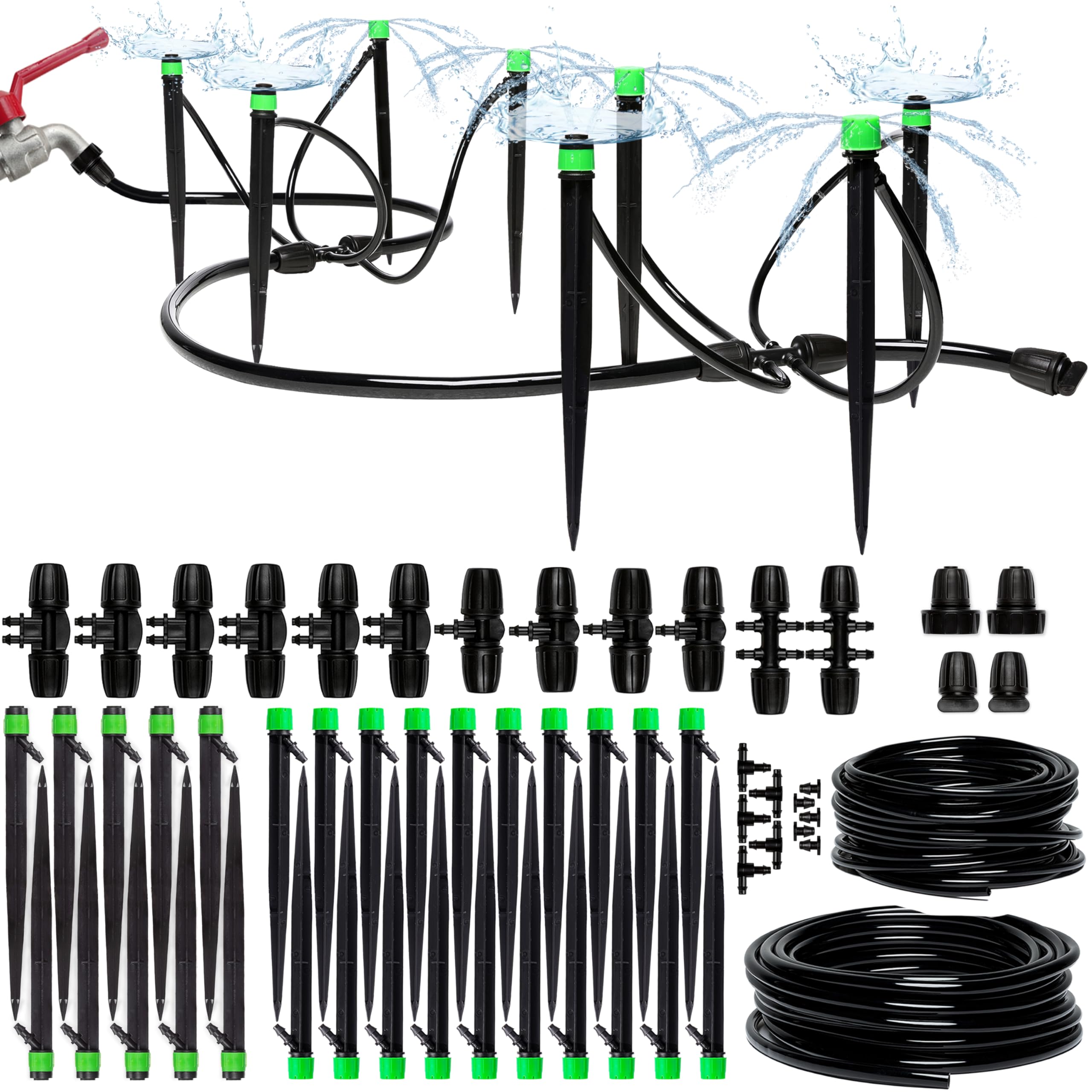 Carpathen drip kit emitter vortex for precise plant watering and root hydration.