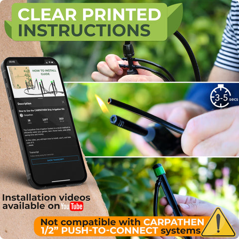 Carpathen instruction guide image showing setup and installation tips.