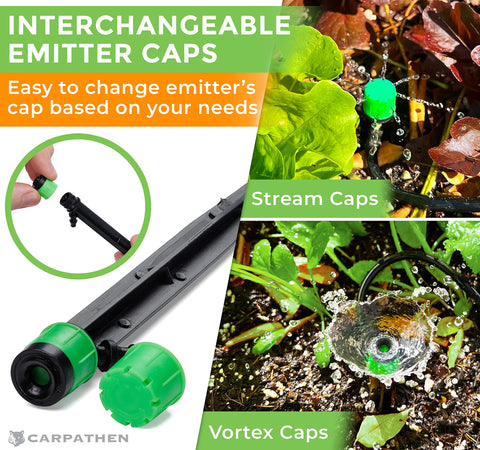 CARPATHEN irrigation sprinkler heads with adjustable spray patterns