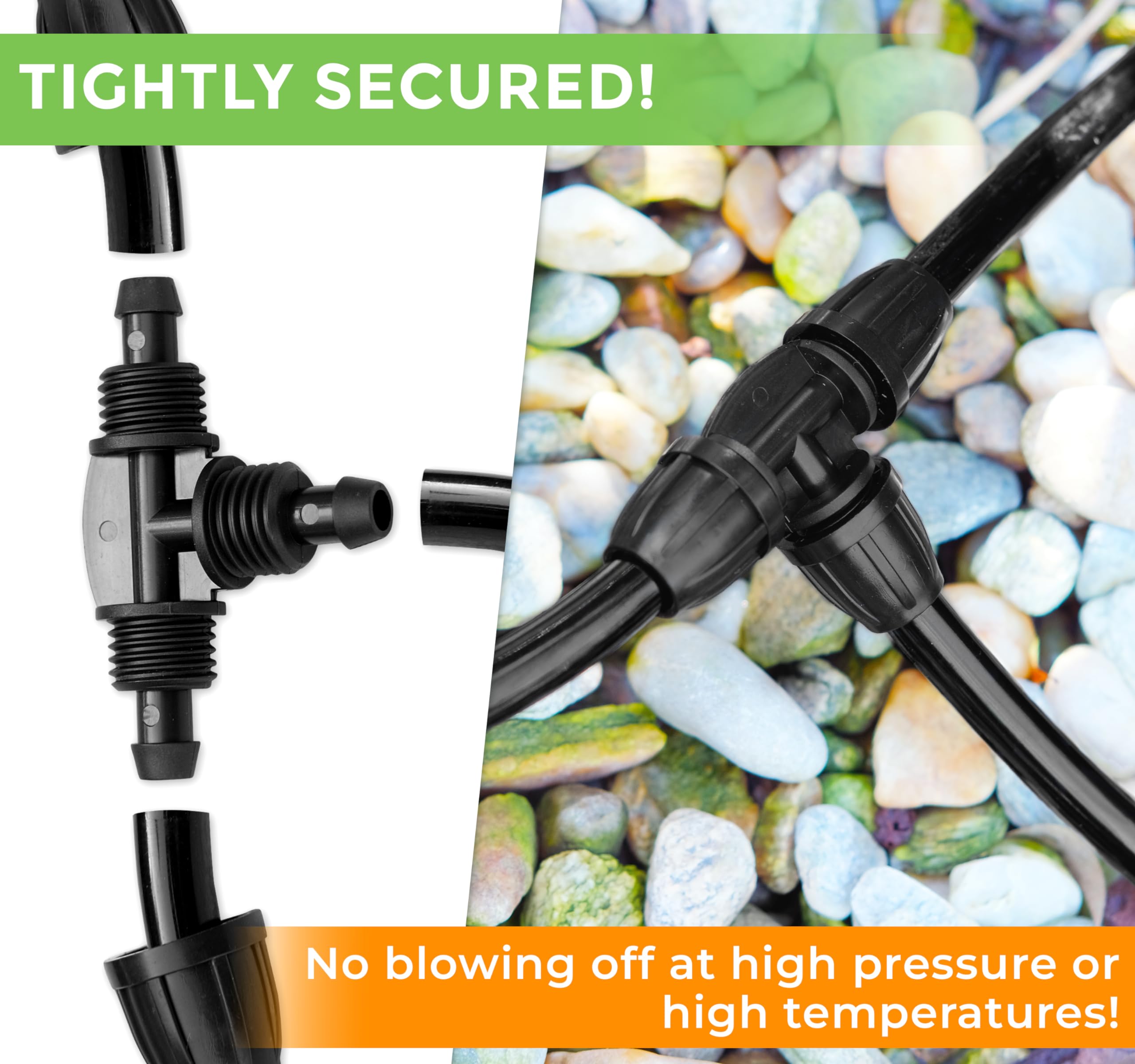 CARPATHEN lock tee installation demonstrates quick twist-lock