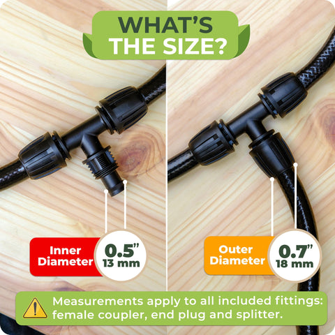 Push to connect tubing by Carpathen allows fast, tool-free setup in any garden.