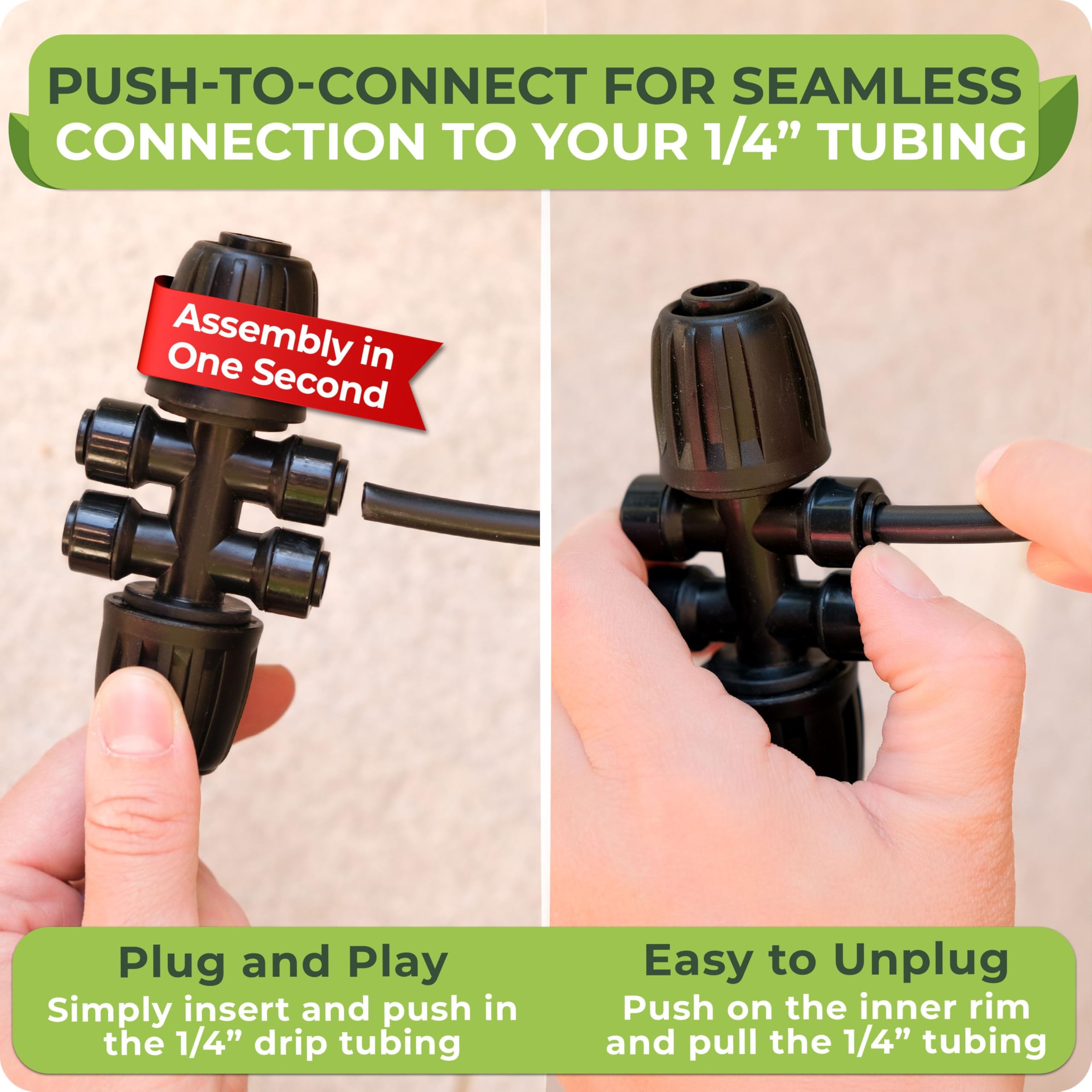 CARPATHEN quarter-inch end plug prevents leaks and seals tubing.