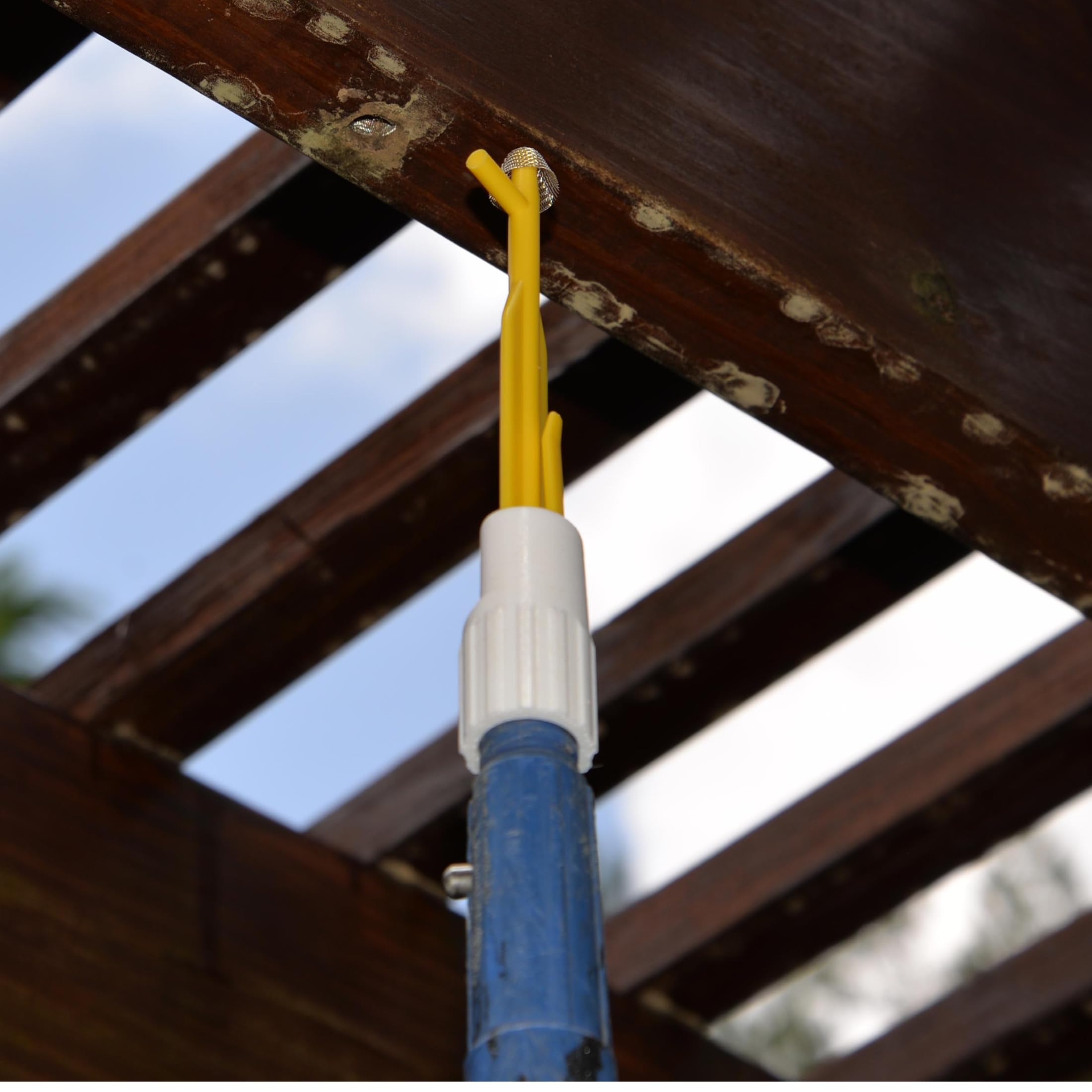 Carpenter Bee Blocker Pro eco-friendly protection shown as non-toxic solution