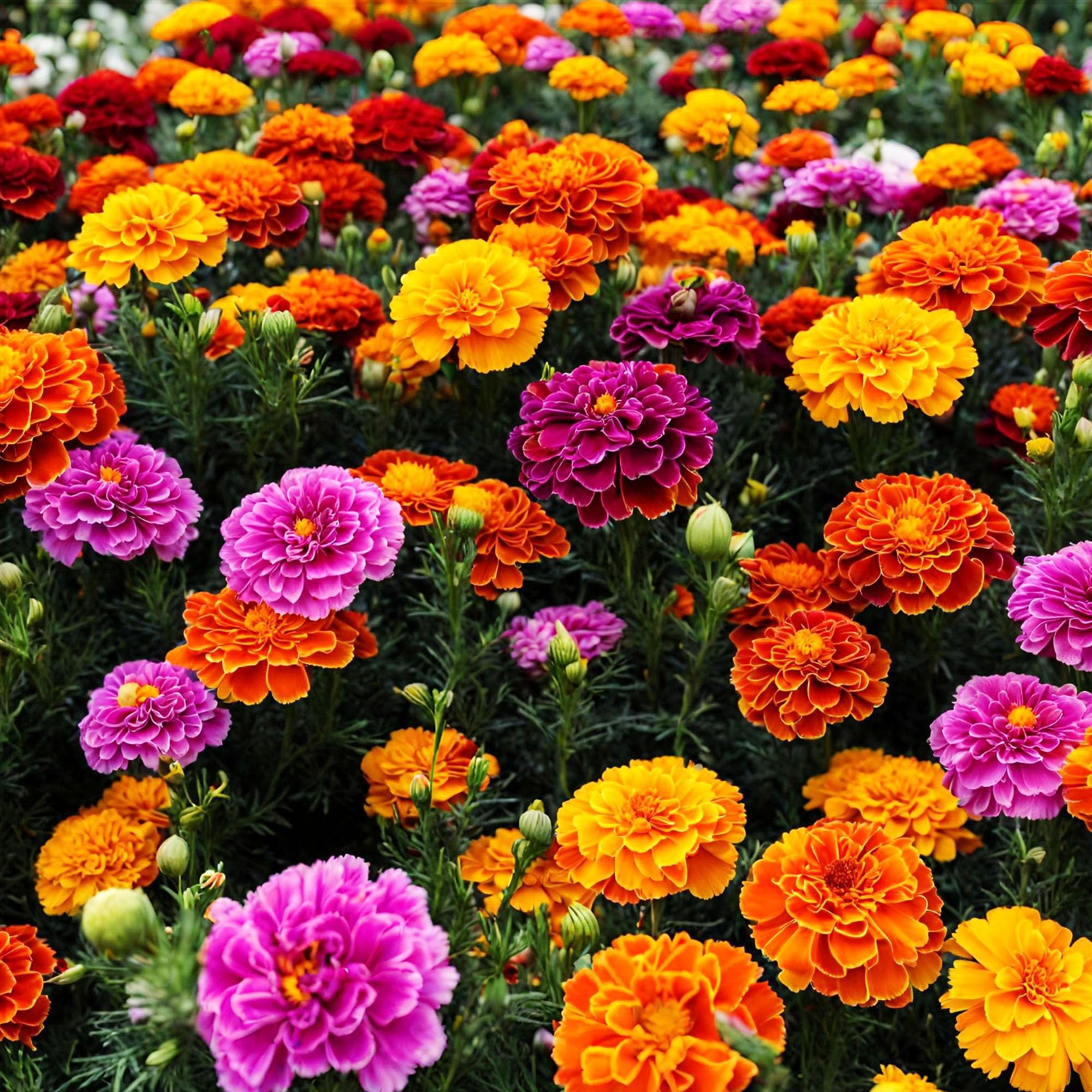Carpet Creeping marigold border ideas enhance garden design.