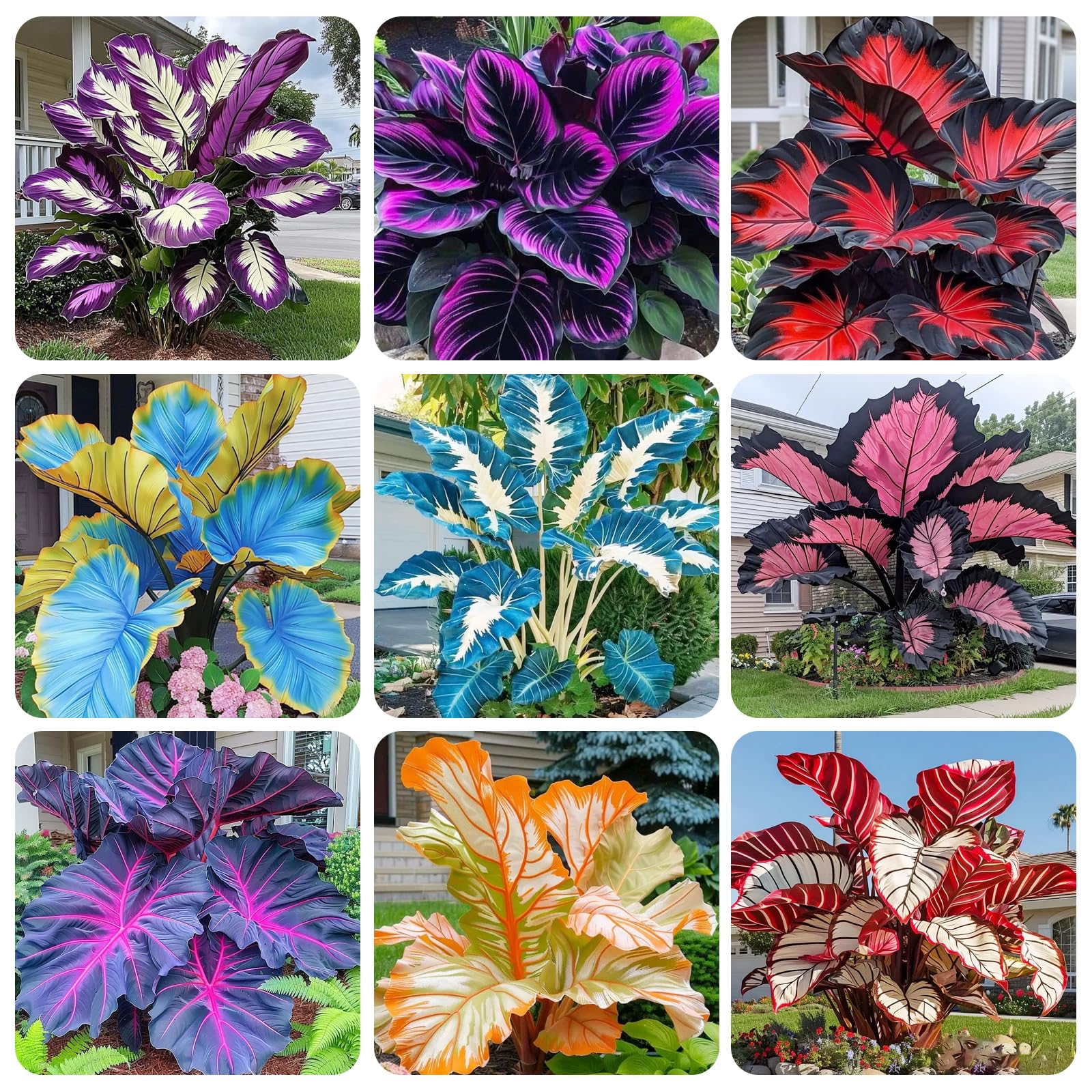 Carpet Creeping Caladium seeds for indoor planting, adding tropical color to shade.
