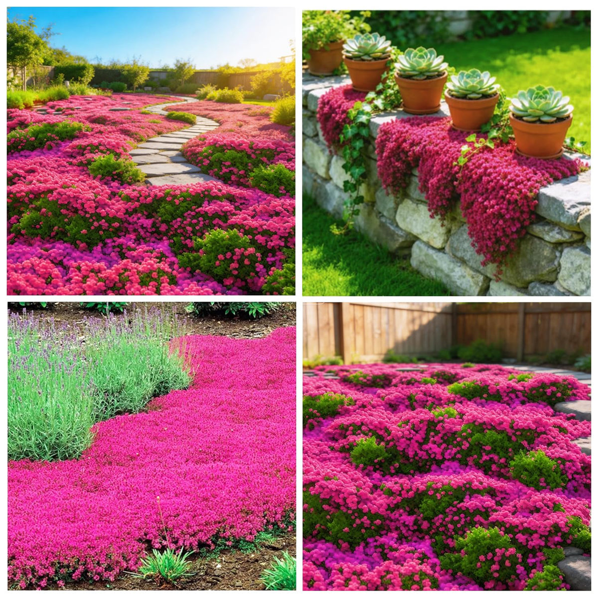 Carpet Creeping Thyme seeds pack for drought-tolerant ground cover in sunny gardens.