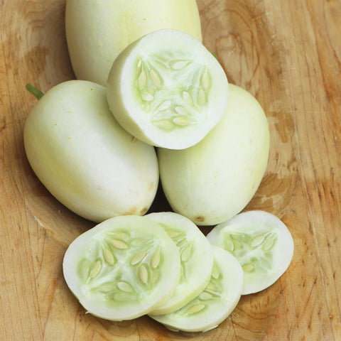Carpet Creeping Dragon's Egg cucumber seeds are non-GMO heirloom varieties for beginners.