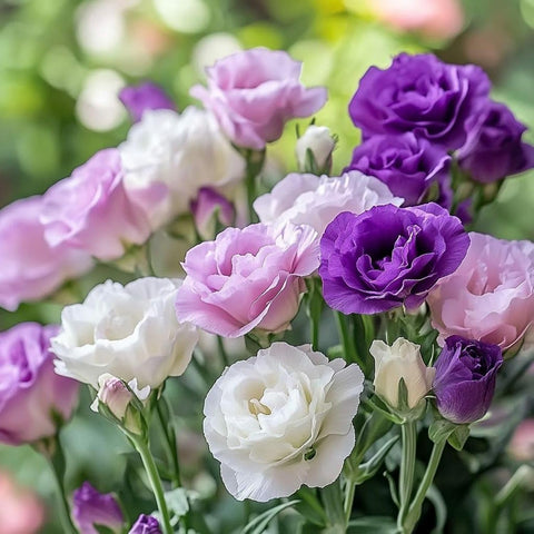 Carpet Creeping lisianthus border bloom display enhances garden edges with vibrant color.