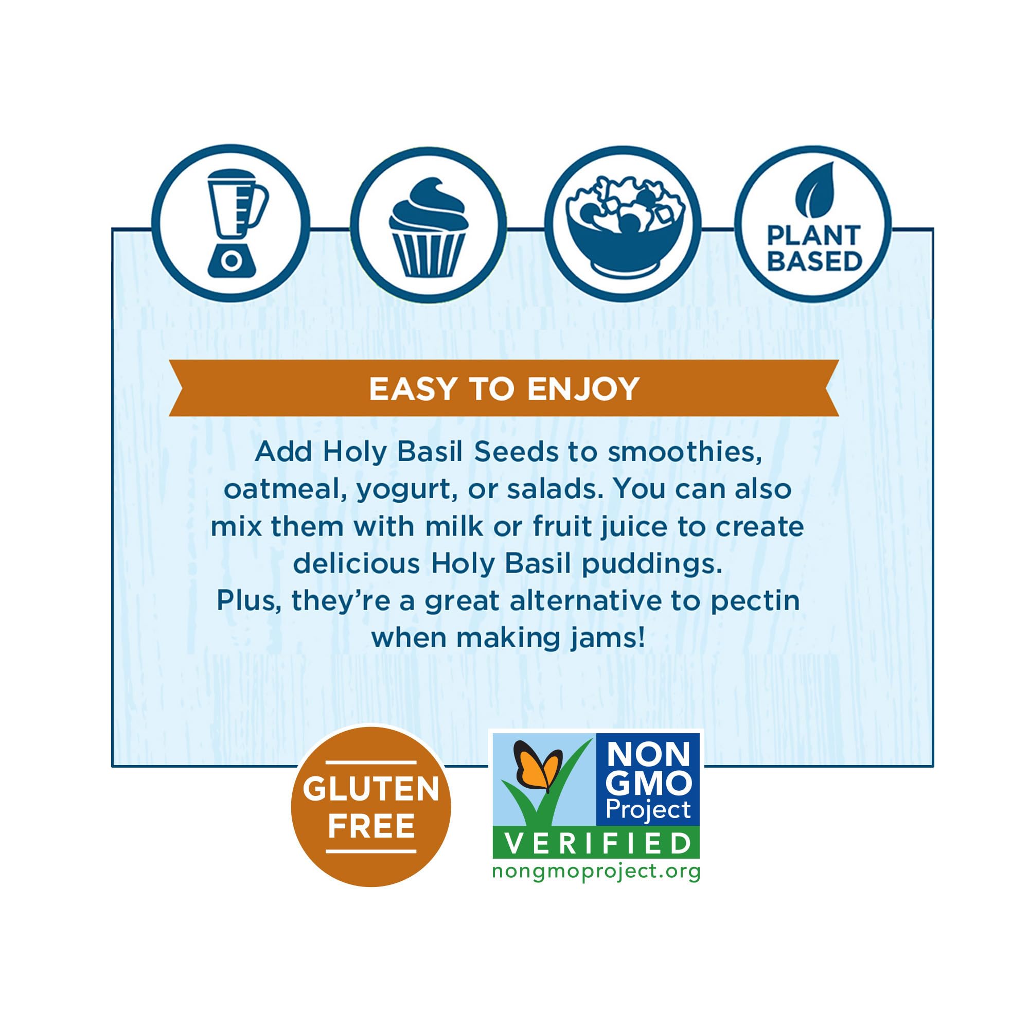 Bubble drink idea: seeds expand in milk or water for a refreshing texture.