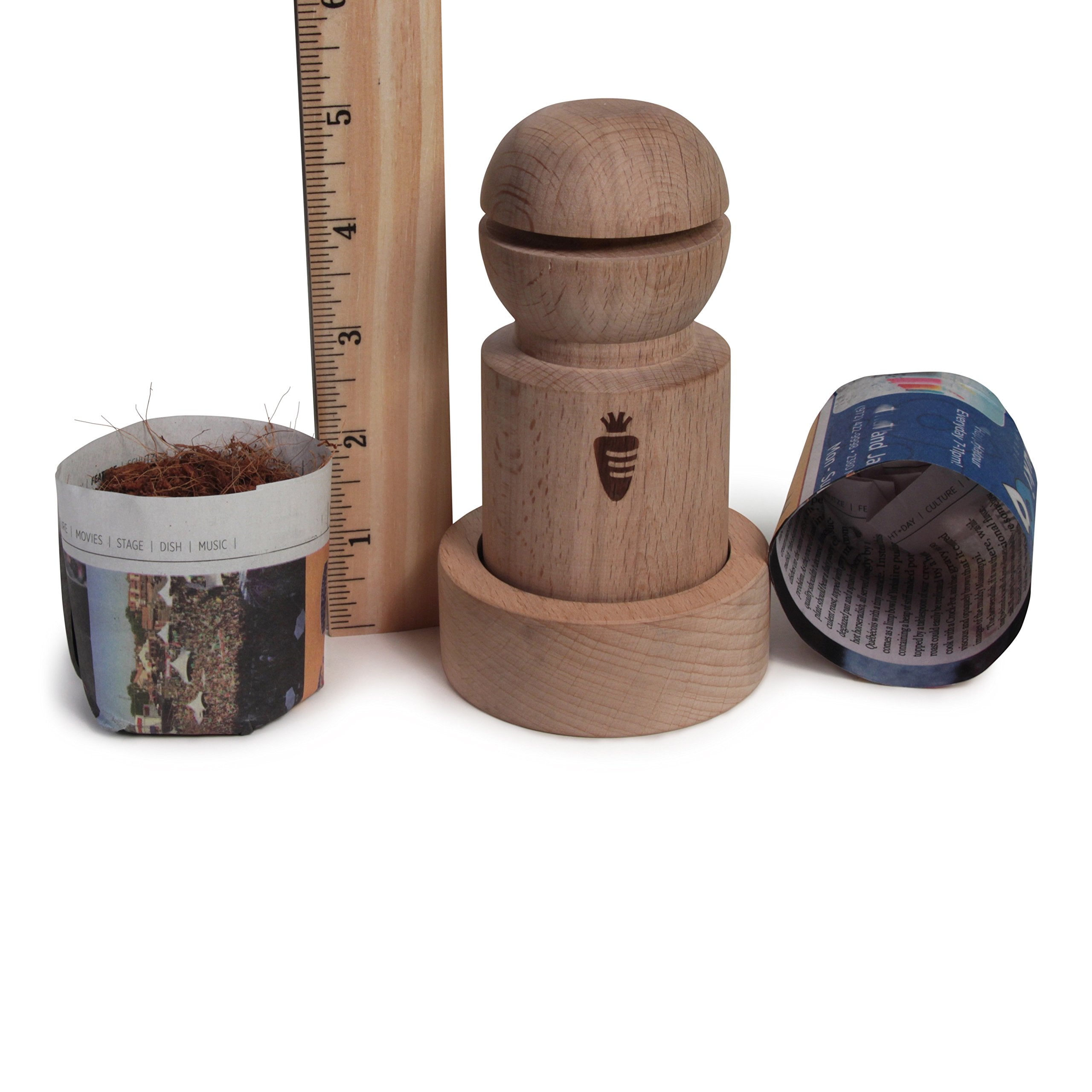 Carrot Design reusable DIY seed starter kit for home gardens.