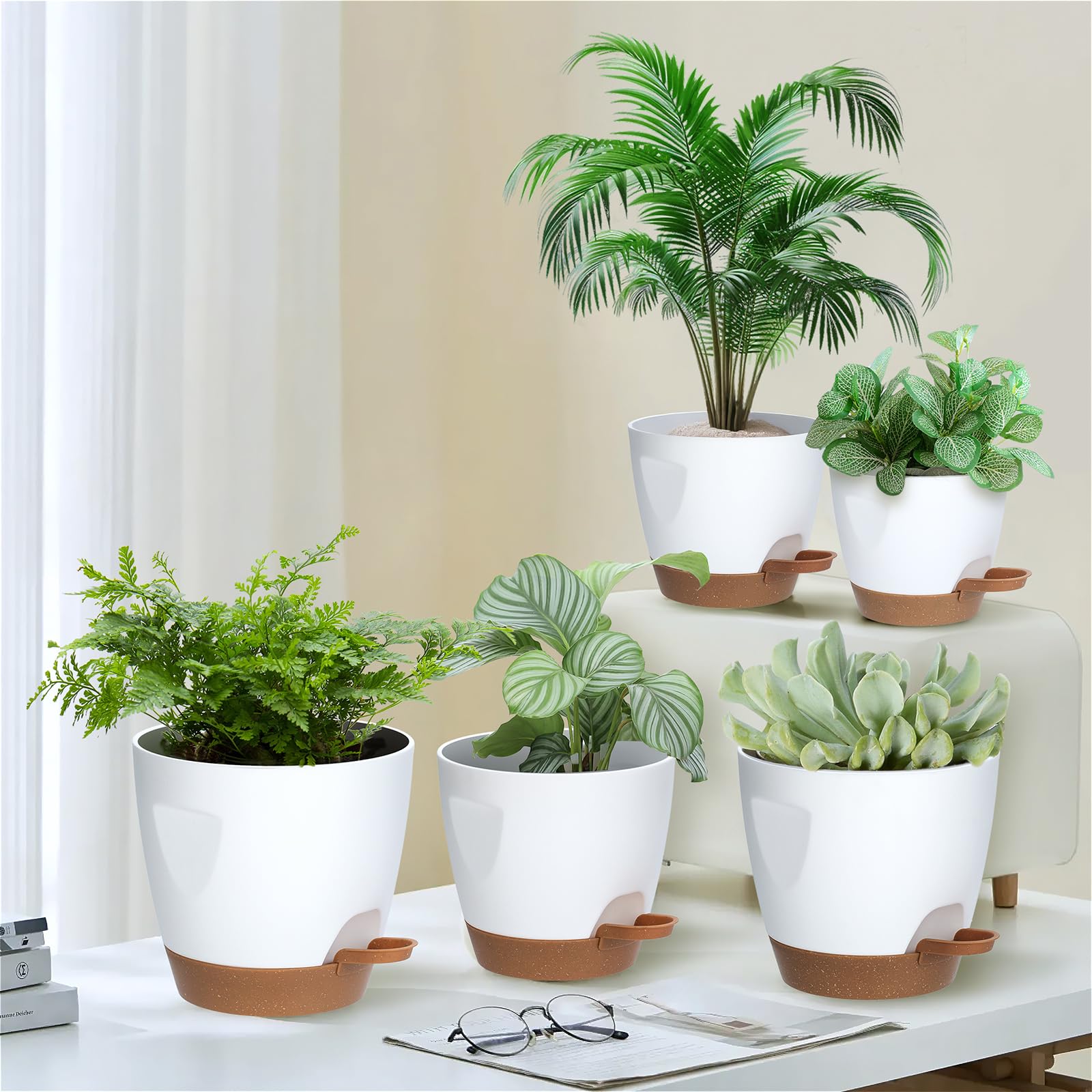 Carsapro integrated tray elevates pots for airflow and root health.