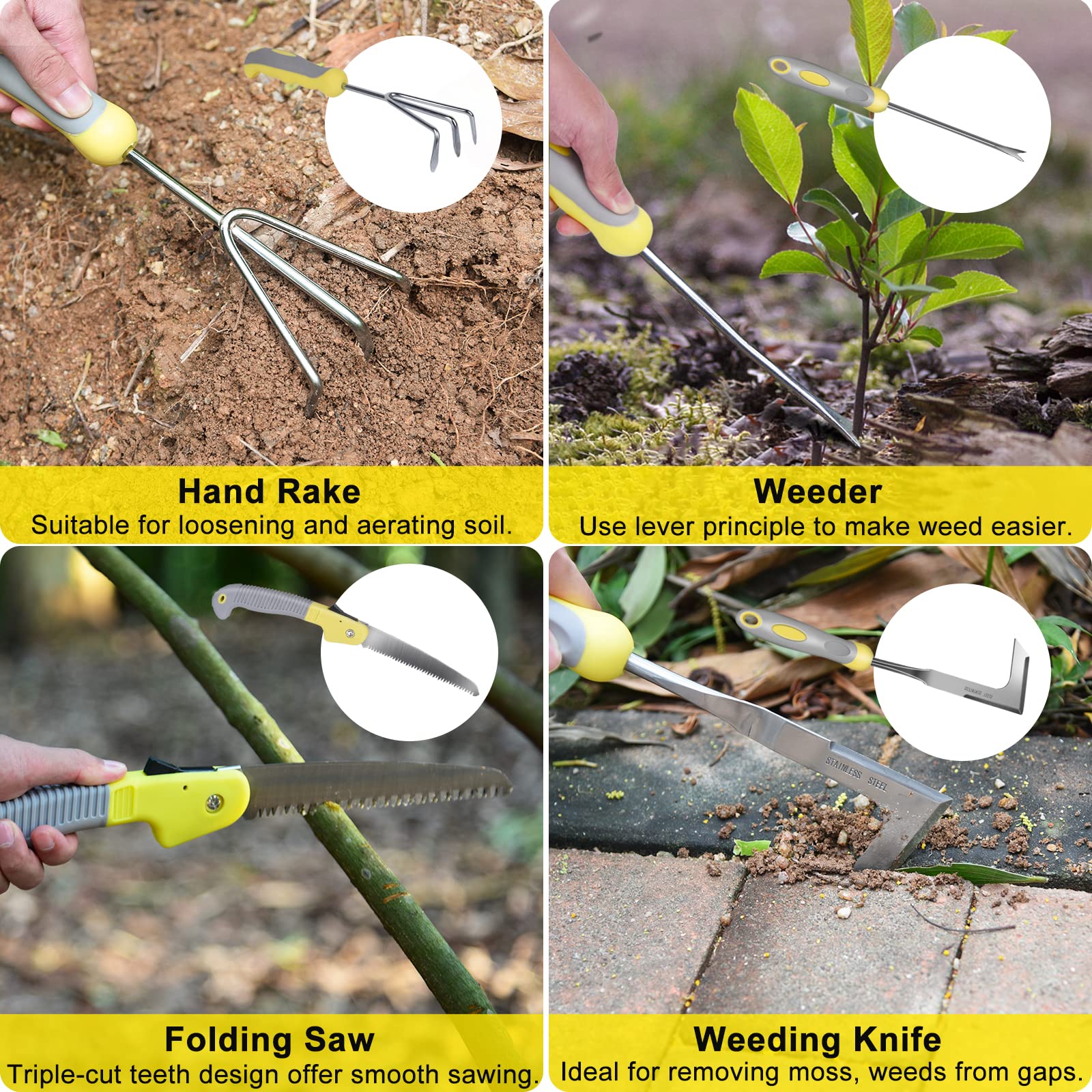Carsolt pruning shears with safety lock for clean cuts.