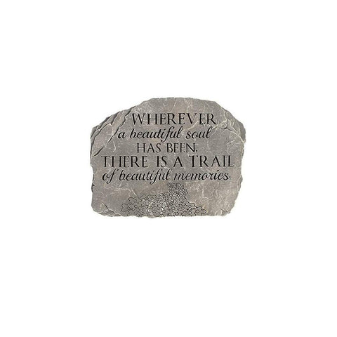 Carson Beautiful Soul garden stone front view showcasing realistic stone texture for outdoor decor