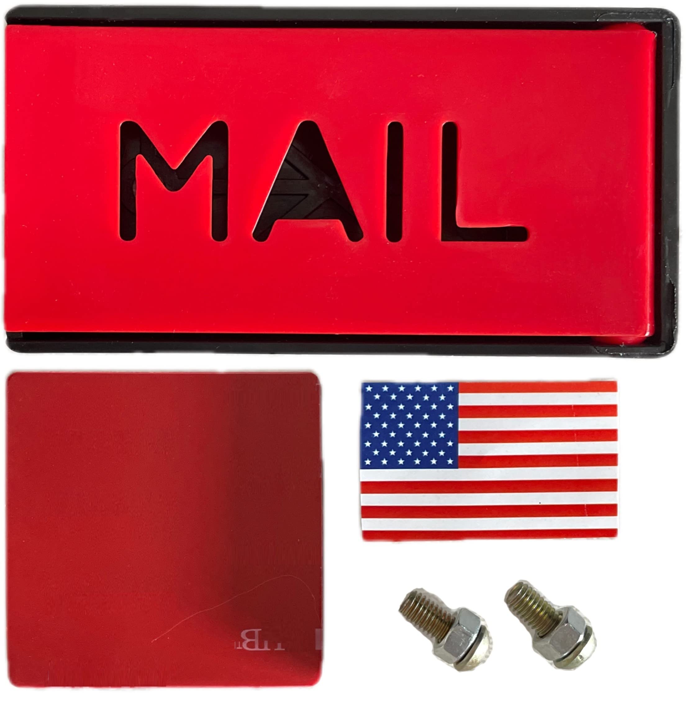 Cartener brick mailbox red flag replacement enhances pickup visibility.