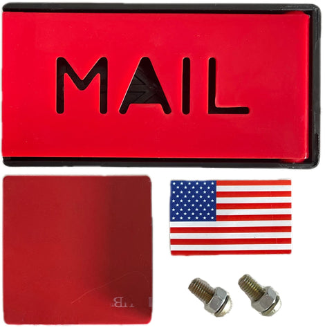 Cartener brick mailbox red flag replacement enhances pickup visibility.
